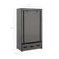 vidaXL Armario de tela gris 87x49x159 cm vidaXL Armario de tela gris 87x49x159 cm