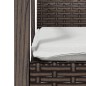 vidaXL Sillas jardín cojines 4 uds ratán sintético marrón 56,5x57x83cm vidaXL Sillas jardín cojines 4 uds ratán sintético marrón 56,5x57x83cm