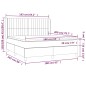vidaXL Cama box spring colchón y luces LED tela gris taupe 160x200 cm vidaXL Cama box spring colchón y luces LED tela gris taupe 160x200 cm