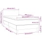 vidaXL Cama box spring con colchón cuero sintético capuchino 100x200cm vidaXL Cama box spring con colchón cuero sintético capuchino 100x200cm
