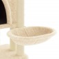 vidaXL Rascador para gatos con postes de sisal crema 180 cm vidaXL Rascador para gatos con postes de sisal crema 180 cm