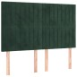 vidaXL Cama box spring colchón y LED terciopelo verde oscuro 140x190cm vidaXL Cama box spring colchón y LED terciopelo verde oscuro 140x190cm