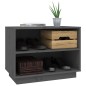 vidaXL Armario zapatero de madera maciza de pino gris 60x34x45 cm vidaXL Armario zapatero de madera maciza de pino gris 60x34x45 cm