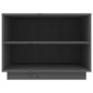 vidaXL Armario zapatero de madera maciza de pino gris 60x34x45 cm vidaXL Armario zapatero de madera maciza de pino gris 60x34x45 cm