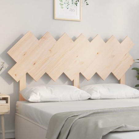 vidaXL Cabecero de cama madera maciza de pino 141x3x80,5 cm