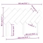 vidaXL Cabecero de cama madera maciza de pino 141x3x80,5 cm