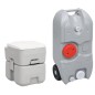 vidaXL Juego de inodoro portátil y tanque de agua para camping vidaXL Juego de inodoro portátil y tanque de agua para camping