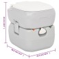 vidaXL Juego inodoro con lavabo y depósito agua portátil para camping vidaXL Juego inodoro con lavabo y depósito agua portátil para camping