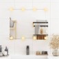 vidaXL Espejo de pared rectangular con luces LED vidrio 50x60 cm vidaXL Espejo de pared rectangular con luces LED vidrio 50x60 cm