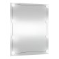 vidaXL Espejo de pared rectangular con luces LED vidrio 50x60 cm vidaXL Espejo de pared rectangular con luces LED vidrio 50x60 cm