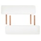 vidaXL Camilla de masaje plegable 2 zonas 10 cm grosor blanca vidaXL Camilla de masaje plegable 2 zonas 10 cm grosor blanca