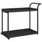 vidaXL Carrito de bar ratán sintético negro 100x45x83 cm vidaXL Carrito de bar ratán sintético negro 100x45x83 cm