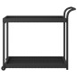 vidaXL Carrito de bar ratán sintético negro 100x45x83 cm vidaXL Carrito de bar ratán sintético negro 100x45x83 cm