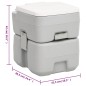 vidaXL Juego inodoro con lavabo y depósito agua portátil para camping vidaXL Juego inodoro con lavabo y depósito agua portátil para camping