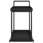 vidaXL Carrito de bar ratán sintético negro 100x45x83 cm vidaXL Carrito de bar ratán sintético negro 100x45x83 cm