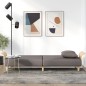 vidaXL Sofá cama con reposabrazos tela gris taupe vidaXL Sofá cama con reposabrazos tela gris taupe