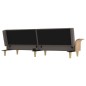 vidaXL Sofá cama con reposabrazos tela gris taupe vidaXL Sofá cama con reposabrazos tela gris taupe