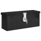 vidaXL Caja de almacenaje de aluminio negro 50x15x20,5 cm vidaXL Caja de almacenaje de aluminio negro 50x15x20,5 cm