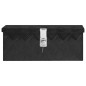 vidaXL Caja de almacenaje de aluminio negro 50x15x20,5 cm vidaXL Caja de almacenaje de aluminio negro 50x15x20,5 cm