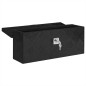 vidaXL Caja de almacenaje de aluminio negro 50x15x20,5 cm vidaXL Caja de almacenaje de aluminio negro 50x15x20,5 cm