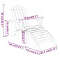 vidaXL Juego de muebles de jardín Adirondack 3 piezas madera acacia