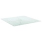 vidaXL Tablero mesa diseño mármol vidrio templado blanco 70x70 cm 6 mm vidaXL Tablero mesa diseño mármol vidrio templado blanco 70x70 cm 6 mm