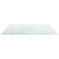 vidaXL Tablero mesa diseño mármol vidrio templado blanco 70x70 cm 6 mm vidaXL Tablero mesa diseño mármol vidrio templado blanco 70x70 cm 6 mm