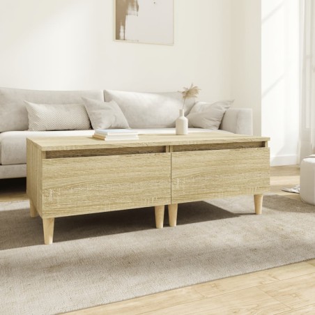 vidaXL Mesas auxiliares 2 uds madera roble Sonoma 50x46x35 cm