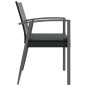 vidaXL Sillas jardín cojines 6 uds ratán sintético negro 56,5x57x83 cm vidaXL Sillas jardín cojines 6 uds ratán sintético negro 56,5x57x83 cm