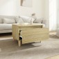 vidaXL Mesas auxiliares 2 uds madera roble Sonoma 50x46x35 cm