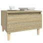 vidaXL Mesas auxiliares 2 uds madera roble Sonoma 50x46x35 cm