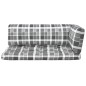 vidaXL Muebles de palés 6 pzas y cojines madera pino impregnada blanco vidaXL Muebles de palés 6 pzas y cojines madera pino impregnada blanco
