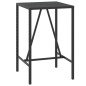 vidaXL Mesa bar y taburetes jardín 5 pzas madera acacia ratán PE negro vidaXL Mesa bar y taburetes jardín 5 pzas madera acacia ratán PE negro