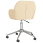 vidaXL Silla de oficina giratoria tela color crema vidaXL Silla de oficina giratoria tela color crema
