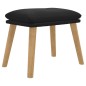 vidaXL Reposapiés de terciopelo negro 45x29,5x35 cm vidaXL Reposapiés de terciopelo negro 45x29,5x35 cm