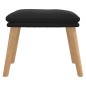 vidaXL Reposapiés de terciopelo negro 45x29,5x35 cm vidaXL Reposapiés de terciopelo negro 45x29,5x35 cm