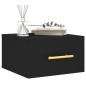 vidaXL Mesitas de noche de pared 2 uds negro 35x35x20 cm vidaXL Mesitas de noche de pared 2 uds negro 35x35x20 cm