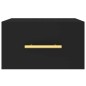 vidaXL Mesitas de noche de pared 2 uds negro 35x35x20 cm vidaXL Mesitas de noche de pared 2 uds negro 35x35x20 cm