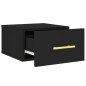 vidaXL Mesitas de noche de pared 2 uds negro 35x35x20 cm vidaXL Mesitas de noche de pared 2 uds negro 35x35x20 cm