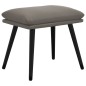 vidaXL Sillón de relax con taburete terciopelo gris claro vidaXL Sillón de relax con taburete terciopelo gris claro