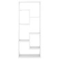 vidaXL Estantería de pared contrachapada blanco brillante 36x16x90 cm