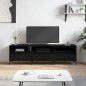 vidaXL Mueble de TV madera contrachapada negro 150x30x44,5 cm vidaXL Mueble de TV madera contrachapada negro 150x30x44,5 cm