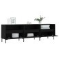 vidaXL Mueble de TV madera contrachapada negro 150x30x44,5 cm vidaXL Mueble de TV madera contrachapada negro 150x30x44,5 cm