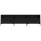 vidaXL Mueble de TV madera contrachapada negro 150x30x44,5 cm vidaXL Mueble de TV madera contrachapada negro 150x30x44,5 cm