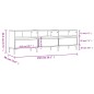 vidaXL Mueble de TV madera contrachapada negro 150x30x44,5 cm vidaXL Mueble de TV madera contrachapada negro 150x30x44,5 cm