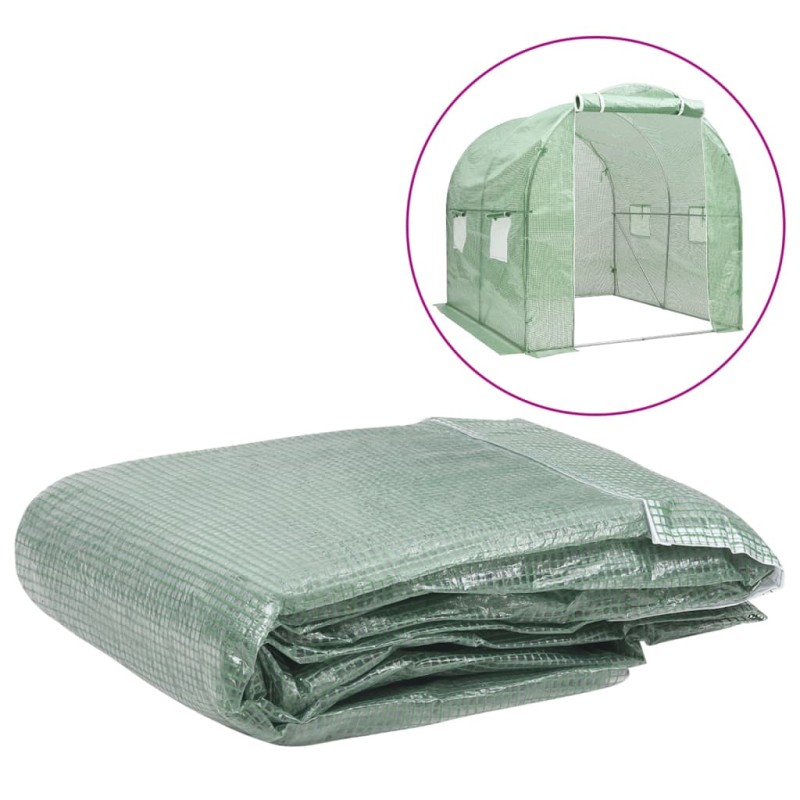 vidaXL Cubierta de repuesto de invernadero verde (4 m²) 200x200x200 cm vidaXL Cubierta de repuesto de invernadero verde (4 m²) 200x200x200 cm
