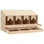 vidaXL Ponedero para gallinas 4 compartimentos madera pino 106x40x59cm vidaXL Ponedero para gallinas 4 compartimentos madera pino 106x40x59cm