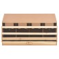 vidaXL Ponedero para gallinas 4 compartimentos madera pino 106x40x59cm vidaXL Ponedero para gallinas 4 compartimentos madera pino 106x40x59cm