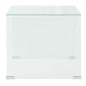 vidaXL Mesa de centro vidrio templado 49,5x50x45 cm claro