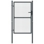 vidaXL Puerta de malla de jardín acero galvanizado gris 100x175 cm vidaXL Puerta de malla de jardín acero galvanizado gris 100x175 cm